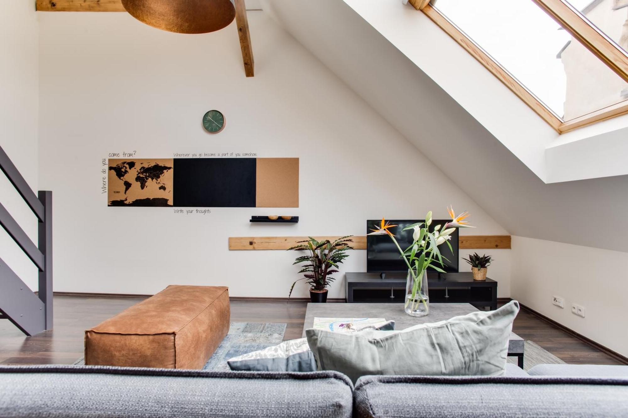 Apartment Ultimate 1 Experience - Duplex, Roof Terrace, Castle View, Free Parking Over Weekends Prague